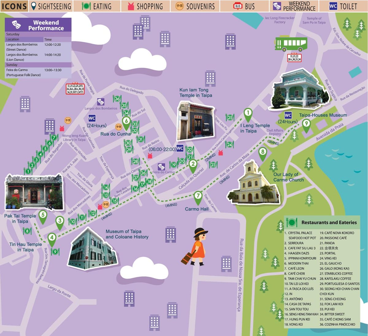Macau free shuttle bus ibilbidea mapa