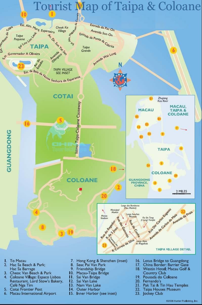 mapa Macau irla